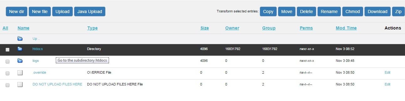 Cài đặt hosting