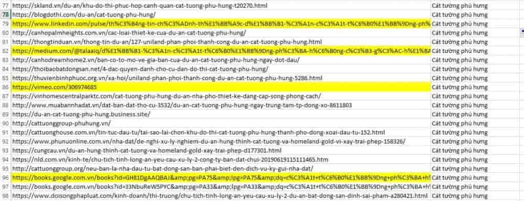 Kết quả truy xuất link top 1