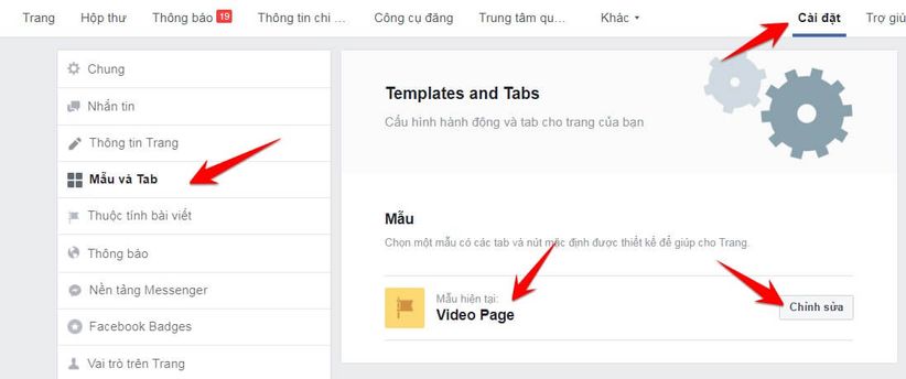Mẫu Và Tab Fanpage