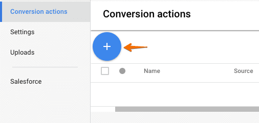 tạo conversion adwords mới