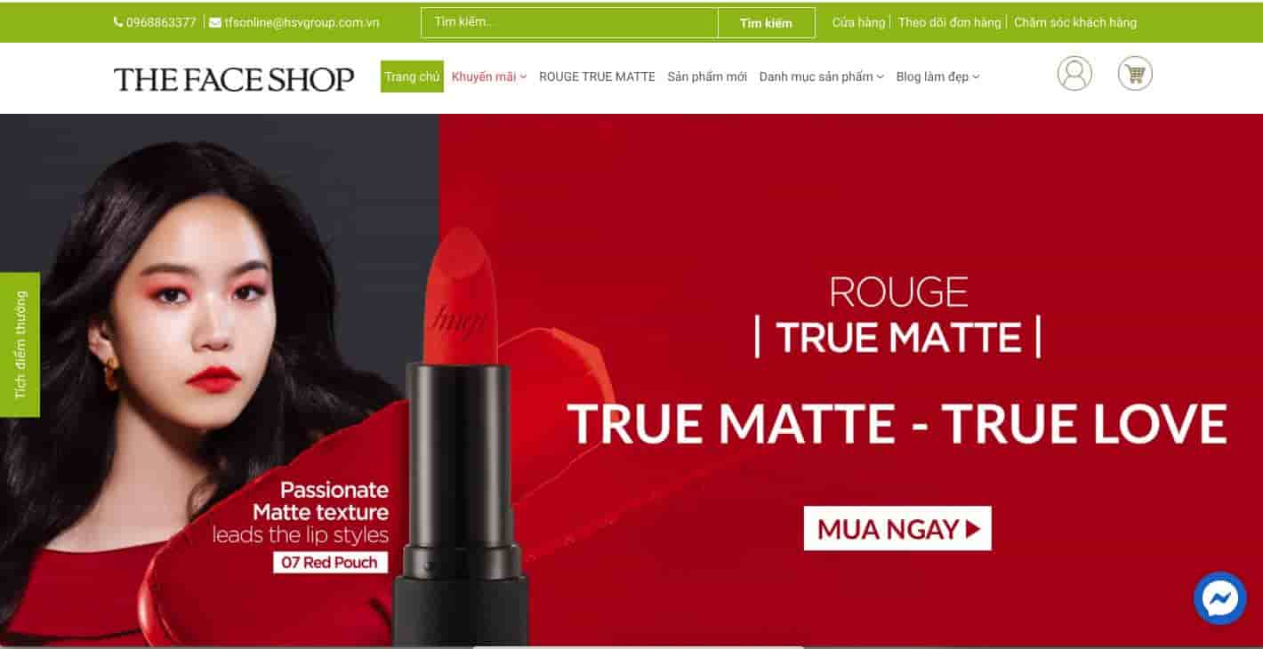 Thiết Kế Website Mỹ Phẩm Giá Rẻ